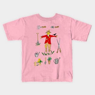 Pink Gardener Kids T-Shirt